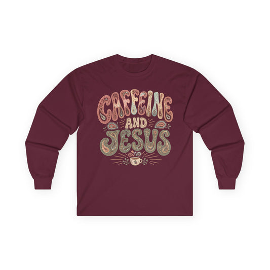 Caffeine + Jesus Sweatshirt Light