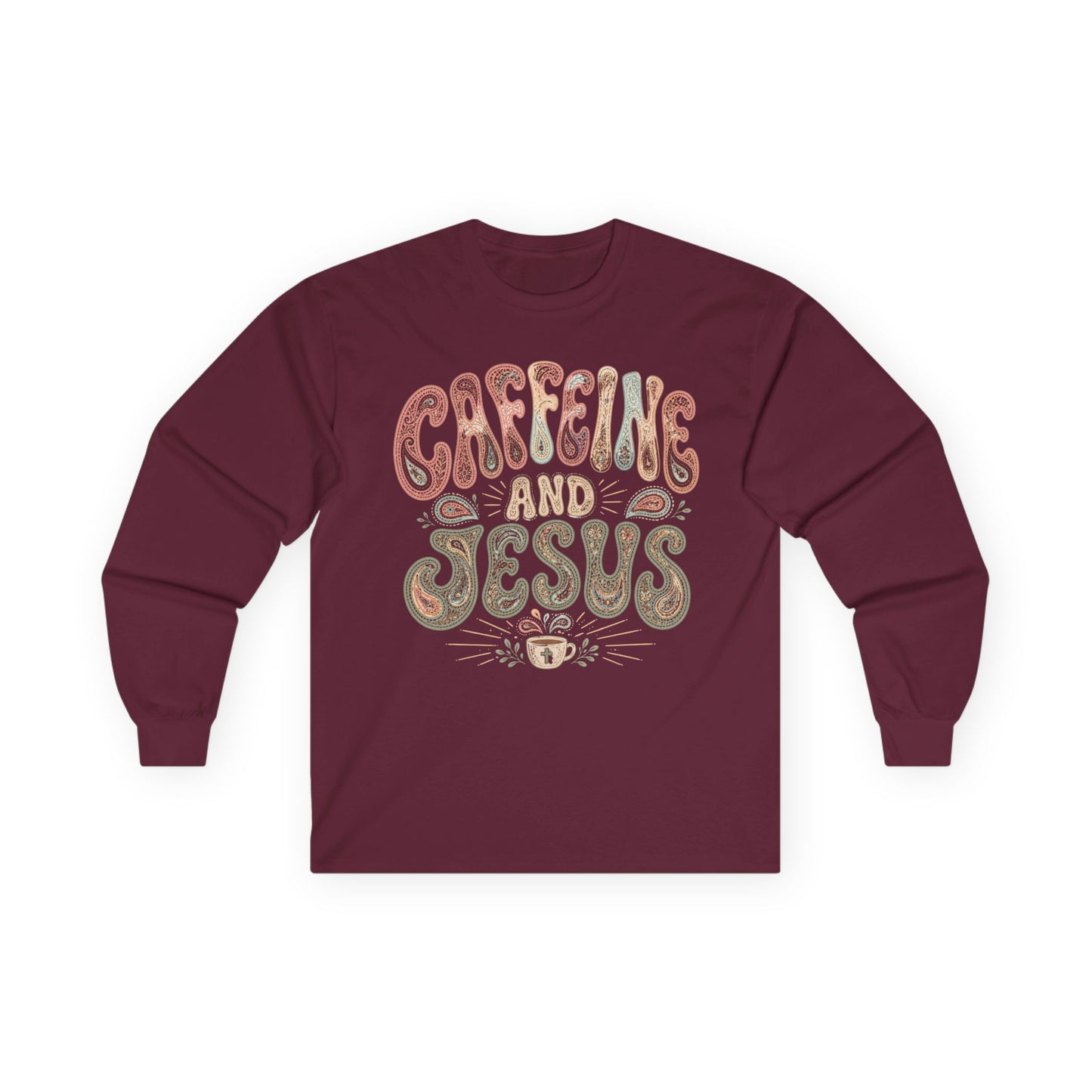 Caffeine + Jesus Sweatshirt Light